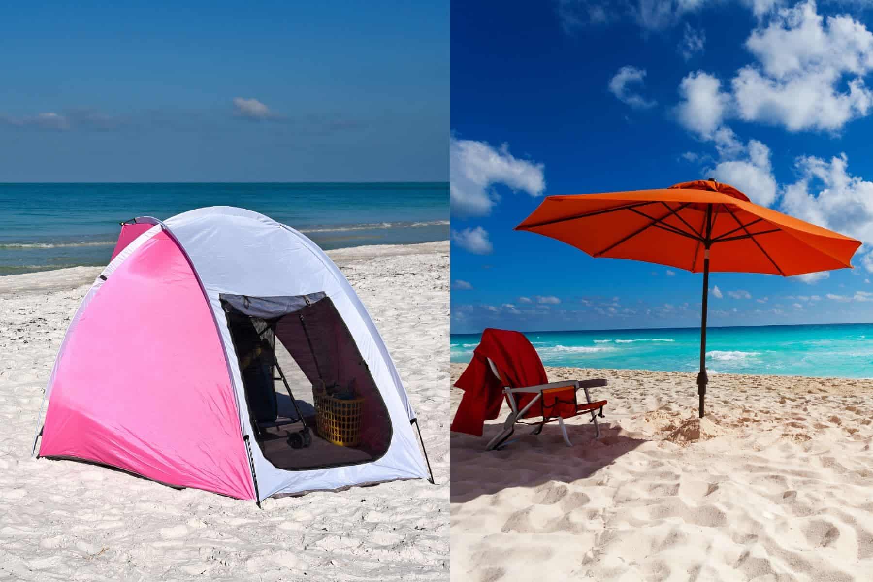 Beach Umbrella Vs Beach Tent