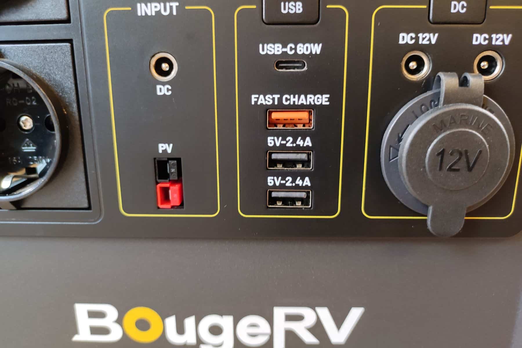 Bougerv Fort 1000 Portable Power Station Input