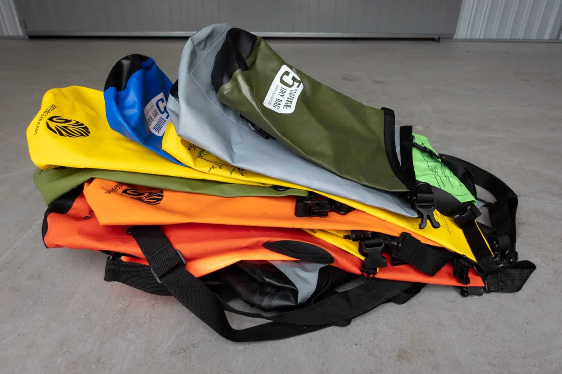 Dry Bags Folded Down