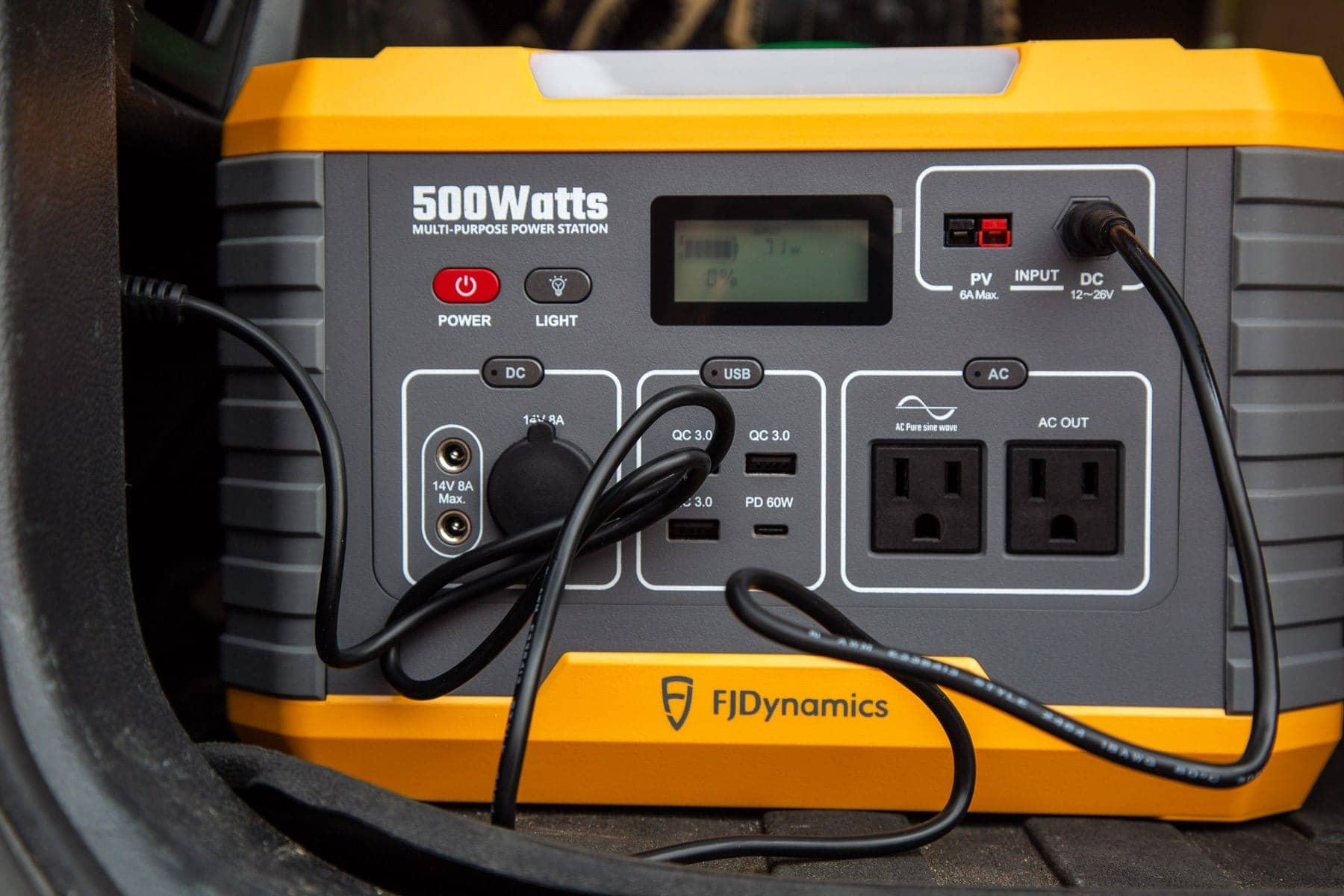 Fjdynamics Mp500 Portable Power Station On Car