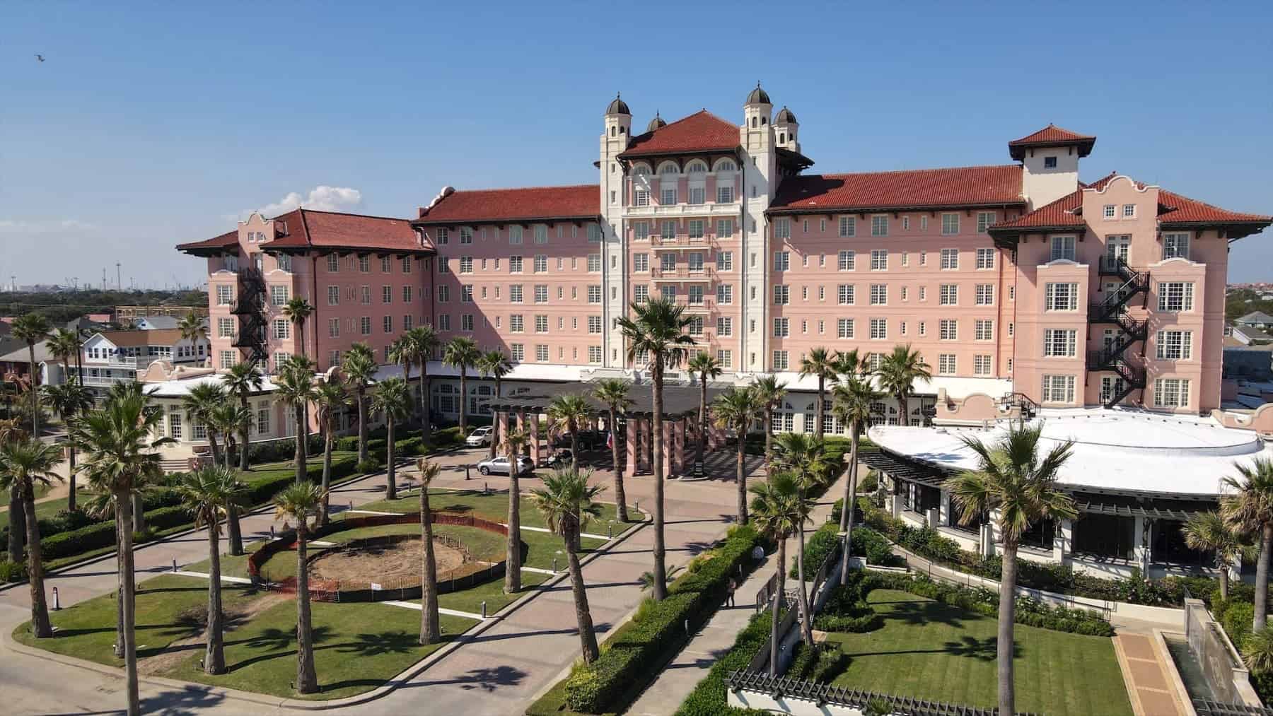 Grand Galvez Front Aerial View