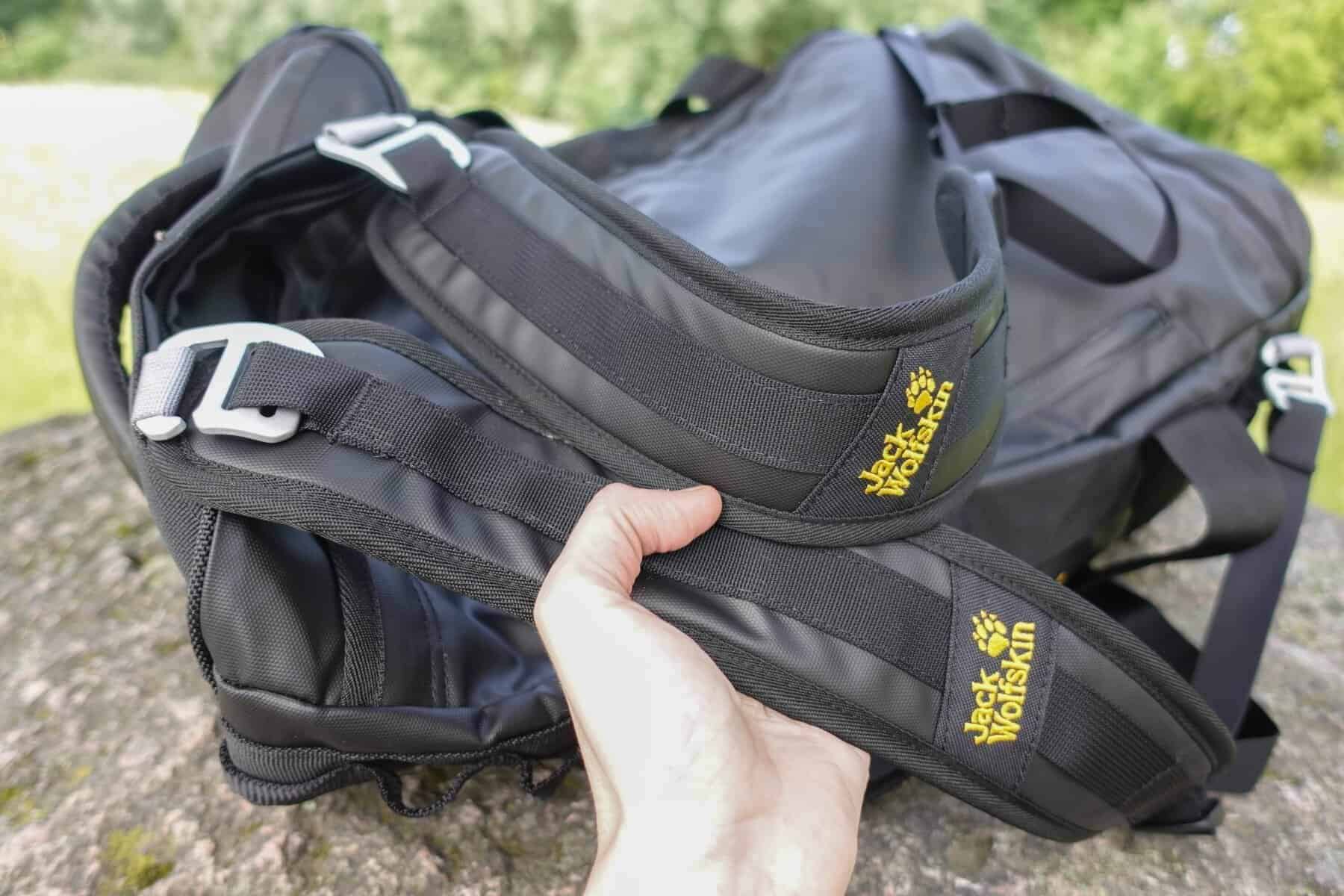 Jack Wolfskin Expedition Trunk 65 Shoulder Strap Close Up