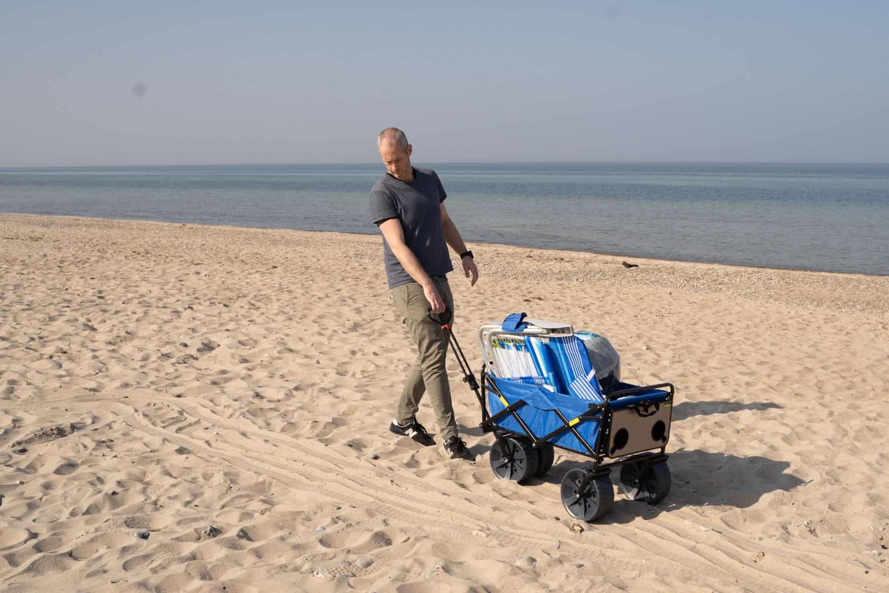 mac sports collapsible pulled on the beach