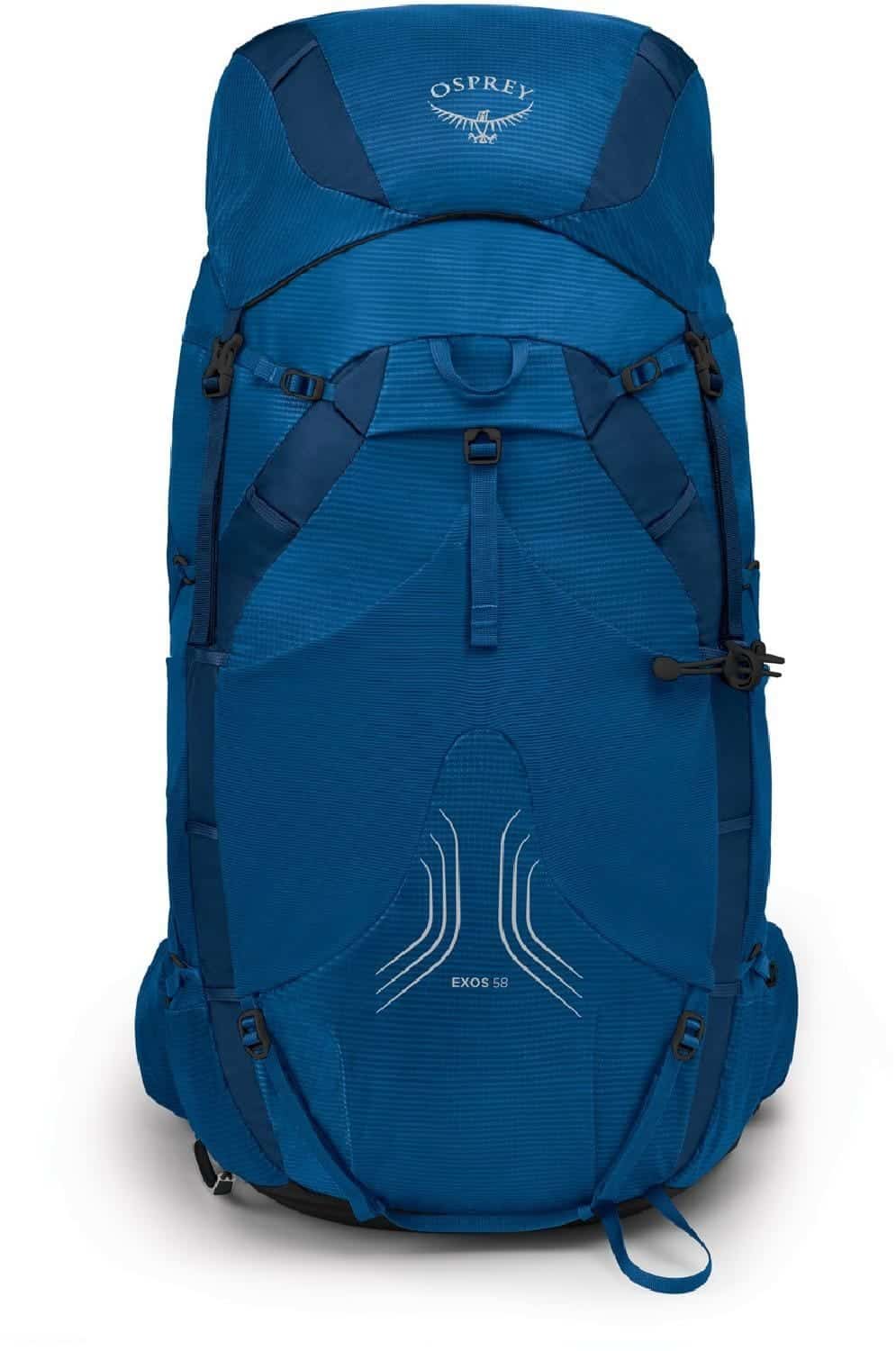 Osprey Exos 58 Backpack Blue Front