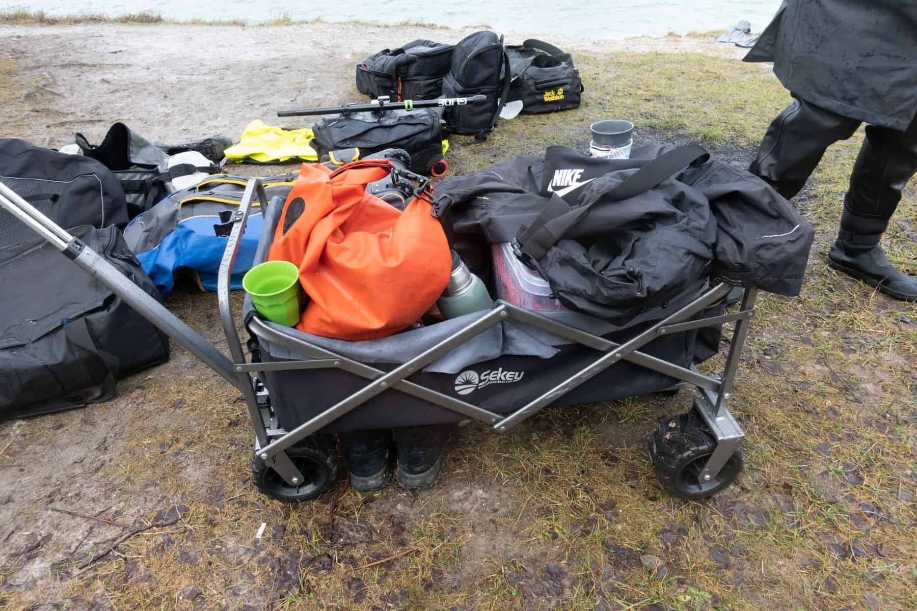 sekey classic folding beach wagon fully loaded