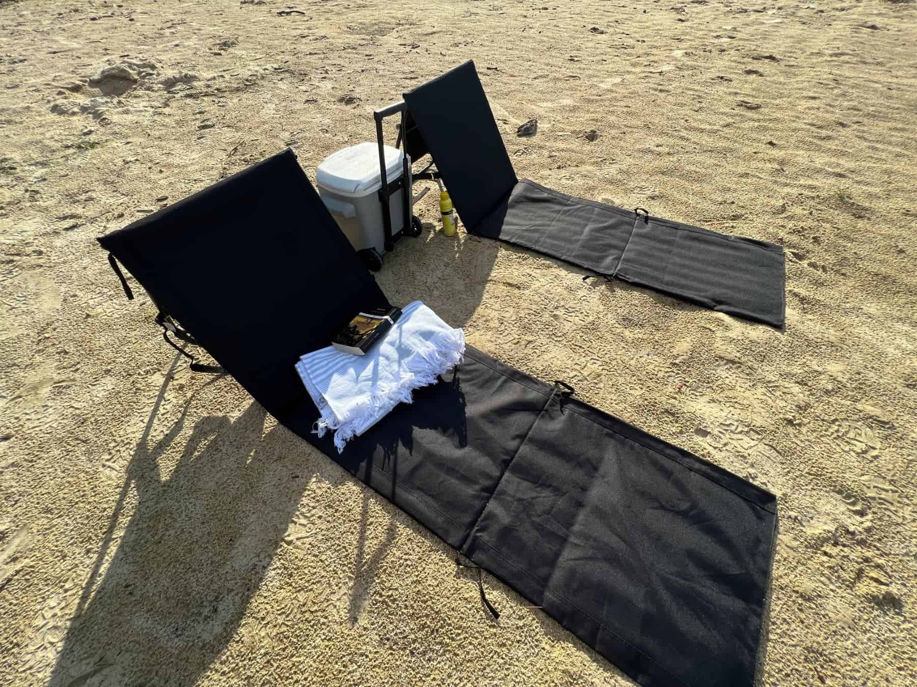 Unipride Portable Beach Chair Two Set Up Overview